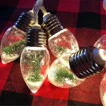 Vianočný stromček snehové vločky string svetlo, Terasa, Vianočné žiarovka exo string svetlo vonkajšie strany záhrada garland svadobné Dekoratívne