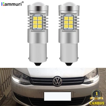KAMMURI (2) White Canbus Žiadna Chyba 1156 P21W LED Žiarovka pre VW Volkswagen Sharan 7N 2010 - 2018 LED DRL Svetlá pre Denné svietenie