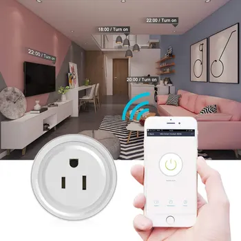 Smart Wifi Konektor, podporu APP Alexa Domovská stránka Google Programovateľné Smart Zásuvky Wifi Plug IFTTT Diaľkové Ovládanie pomocou wi-fi Smart Home