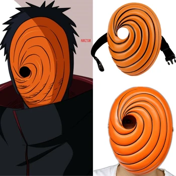Anime Naruto Uchiha Maska Tobi Obetí Akatsuki Ninja Madara Cosplay Kostýmy Živice Halloween Masky