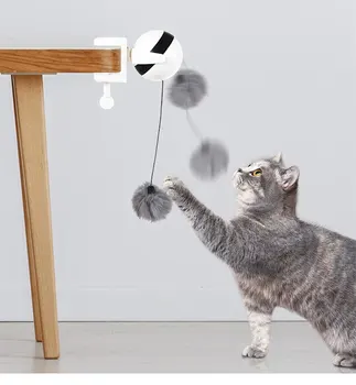 Elektronické Pohybu Cat Hračka Interaktívna Mačka Teaser Hračka Yo-Yo Zdvíhacie Loptu Elektrické Flutter Rotujúce Interaktívne Puzzle Pet Hračky