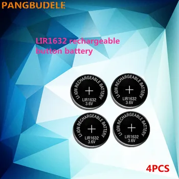 Nové! 4pcs/veľa LIR1632 3.6 V, Li-on Nabíjateľná Tlačidlo okrúhlu Batériu Môže Vymeniť CR21632 na hodinky