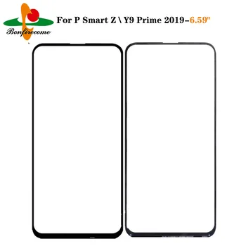 10Pcs\veľa Pre Huawei P Smart Z Výmena LCD Predné Dotykové Obrazovky Sklo, Vonkajší Objektív Pre Y9 Prime (2019) STK-L21 STK-L22 STK-LX3