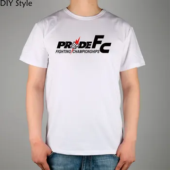 PRIDE FC MMA zmiešané bojové mužov krátky rukáv T-shirt bavlna Lycra začiatok nového príchodu Módnej Značky t shirt pre mužov lete