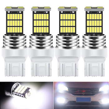 4x 7443 T20 W21/5W LED Svetlo Pre DRL LED Denných prevádzkových Žiarovky pre BMW E46 E36 E39 E60 E90 E91 E92 G30 E87 E83 E53 X3 X5