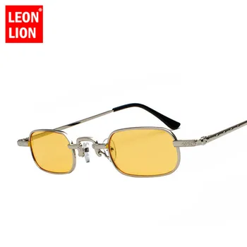 LeonLion 2021 Kovové Luxusné Slnečné Okuliare Ženy/Muži Oválne Okuliare Lady Retro Malé Rámom Slnečné Okuliare Retro Oculos De Sol Feminino