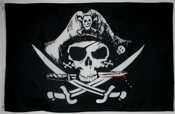 Pirátske Vlajky 3X5 ft vlastné Lebky a Kríž skríženými hnátmi Jolly Roger FP12