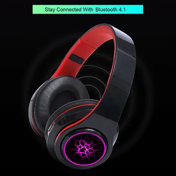 Binmer Ľahko skladovať pohodlie bezdrôtového headsetu Bluetooth 4.1 skladacie stereo headset jedinečný skladací dizajn vstavaný mikrofón