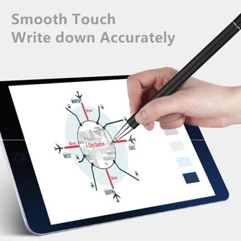 Smart Všeobecné Stylus pre iPad, kapacitný displej, ceruzky Napísať, Nakresliť Dotykové Pero pre tablet Fit iphone Vhodné Android/IOS/Wiindows