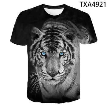 2020 Nový Tiger 3D T Shirt Mužov Ženy, Deti, Letné Módy Krátky Rukáv Tlačené Zvierat T-Shirt Pohode Topy Tees Chlapec Dievča Oblečenie