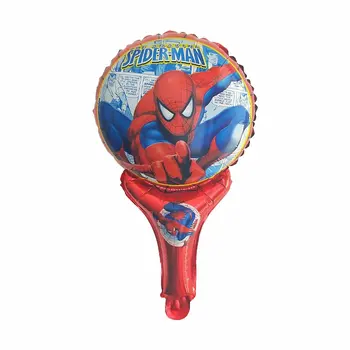 50pcs/veľa Spider strane človek stick hliníkové fóliové balóniky super hrdina balón narodeniny, party dekorácie deti hračky Dodávky, veľkoobchod