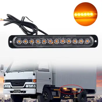 12v/24v 12LED Amber Strobe Light Truck Výstražný Maják Flash Upozorniť Orange Lampa Členenie Blikajúce Led Núdzové Svetlo Príslušenstvo