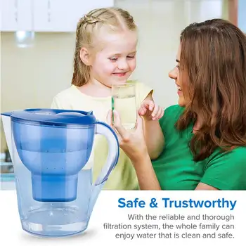 3.5 L Vody Džbán Filter úžitkovej Vody Kanvica Filter Uhlíkom pre Zdravie Drink Odstránenie Chlóru,Rozsahu,Usadeniny,Hrdzu