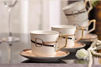 Európska British keramické kosti číne čaj nastaviť kávový set aristokracie pohár s tanier