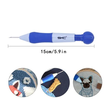 LMDZ Magic DIY Výšivky Pen Set Pletenia, Šitia Tool Kit Punč Ihlu na Šitie 1.3 mm 1,6 mm 2.2 mm Punč Ihly ABS Plast