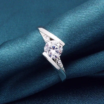 925 Sterling Silver Ring Klasické Šperky Prstene Pre Ženy, Luxusné Svadobné Krúžok Čistého Striebra 925 Šperky Zásnubný Prsteň Milovníkov Darček