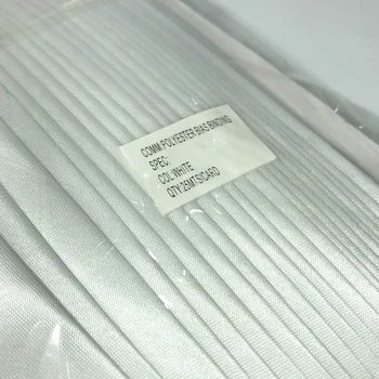 25mts za kartu 1 palec(25mm) Biela Farba Polyester Satin Zaujatosti Záväzné Pásky Pásky Pre DIY Šitie Odevu A Orezávanie