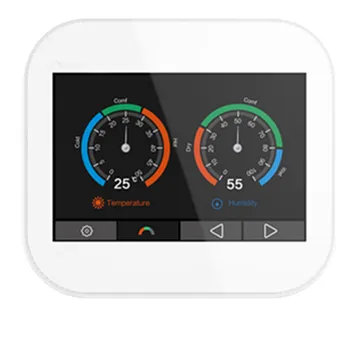 Modbus tcp farebný dotykový displej termostat s anglicky/nemecky/Polish/ruština/taliansky/Spainish /francúzsky/