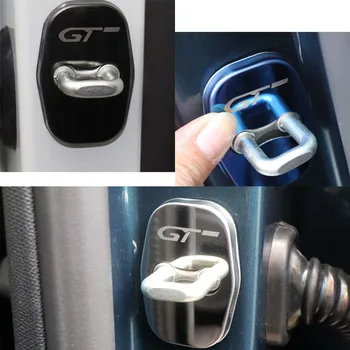 Auto Door Lock Dekorácie hrdze ochrany Nehrdzavejúcej Ocele Plastový Kryt prípade Peugeot GT 208 308 408 508 2008 3008 príslušenstvo