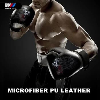 Doprava zadarmo 1pair MMA Divoký Boj proti Boxerské Športové Mikrovlákna PU Rukavice Muay Thai Boxerské Rukavice Boj Pre Ženy/Muži/Dieťa