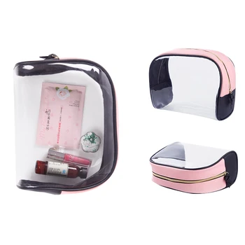 3 Ks/Sada Multifunkčné Kozmetické Tašky Ženy Prenosné PVC Rúž, Make-Up Odnímateľný Vak Cestovné Toaletná Krásy Prípade Umývanie Puzdro
