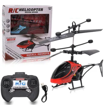 Mini RC Vrtuľník Drone Infračervené, Indukčné 2 Kanál Gyro, Diaľkové Ovládanie Hračka Lietadla Deti Hračky Quadcopter Dron