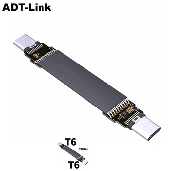 USB 3.1 Na USB 3.1 Typ-C Muž Údajov Sync & Charge Tienené káble Gen2x2 Typ C 20Gbps USB 3.2 adaptér FPC FPV Byt Prispôsobiť