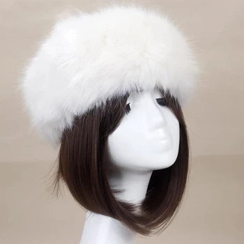 2020 Zimné Hrubé Chlpaté Hairband Načechraný Ruskej Umelú Kožušinu Ženy, Dievča, Kožušiny Hlavový Most Klobúk Zimné Outdoorové Earwarmer Lyžiarske Čiapky
