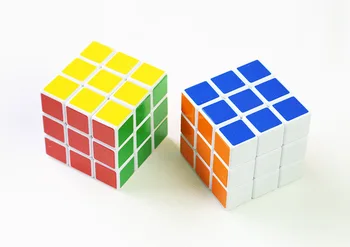 6 Farieb 3x3x3 Plastové Puzzle Kocky Magic Cube Vzdelávacie Hračky Vývoj Mozgu Hračka Detí, Darček k Narodeninám