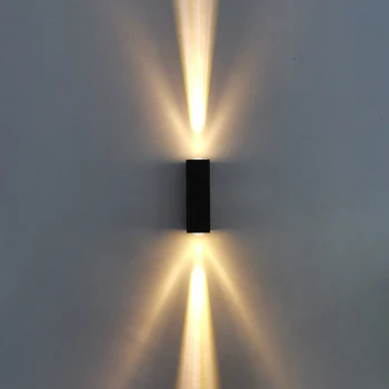 Vonkajšie Osvetlenie LED Nástenné Svietidlo Vodeodolné IP65 Hliníka, Povrchová Montáž Sconce AC110V 220V Domov Obývacej Miestnosti Dekorácie