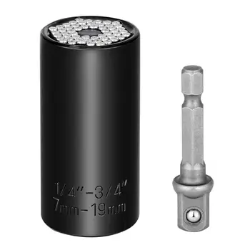 7-19 mm Univerzálny momentový Kľúč Head Set Socket Rukáv elektrická Vŕtačka Ratchet Priechodky Kľúč Kľúč Mágie Multi Ručné Náradie