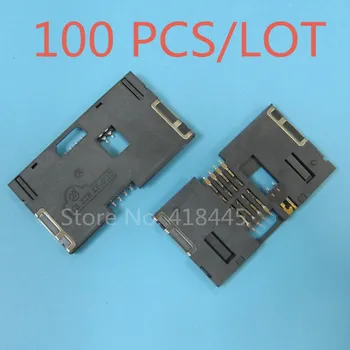 100KS/VEĽA IC karty, konektor pre elektromerom vodomeru IC Kariet držiak na smart typ Zásuvky Zásuvky Slim SMD Typ