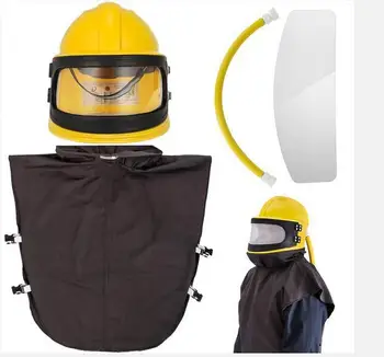 ABS ochranné sandblasting prilba masku proti prachu s teplotou úpravy zariadenia, farby bezpečnosti maska