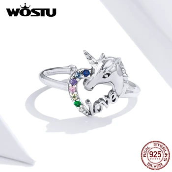 WOSTU 2020 925 Sterling Silver Výročie Tvorivé Romantické Strieborné Prstene pre Ženy, Svadobné Móda Značky Krúžok Šperky Darček