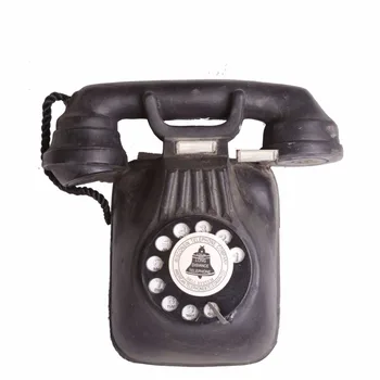 Kreatívne Retro Telefón Remesiel Európskej Vintage Štýl Stene Visel Živice Starý Telefón Model Bar, Kaviareň Dekorácie