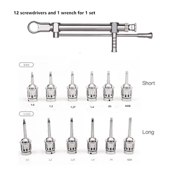 1SET Zubné Skrutkovač Nástroje Profesionálnych zubných skrutkovač Zubné Výsadbu univerzálny oprava nástrojov