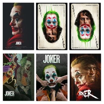 Maliarske Plátno Klasické Filmové Joker Film Vytlačí Komické Olejomaľba Wall Art Dekorácia, Obraz, Film, Plagát, Dekorácie, Maliarstvo,
