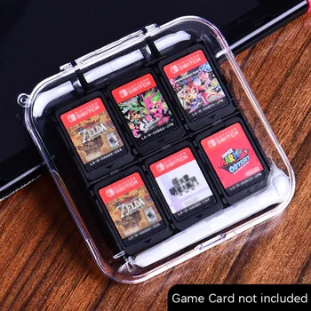 Hra Karty Prípade Prenosné Ochranné ABS Hard Shell Hra Karty Úložný Box S 12 Hru Kazety Držiak Pre Nintendo Prepínač