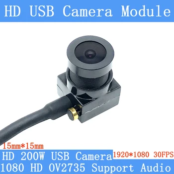2MP Široký Uhol USB Modul Kamery 1080P Full Hd formáte mjpeg 30fps Vysokej Rýchlosti Mini CCTV OTG UVC Kamery Surveillance camera Mikrofón