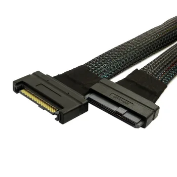 U. 2 U2 SFF-8639 NVME PCIe SSD Kábel Mužov a Žien Rozšírenie 50 cm 68pin