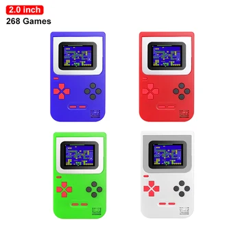 Mini Prenosné Ručné Game Boy Player 2.0 Palcový Displej Klasické Video Herné Konzoly Darček Pre Deti, Chlapec A Dievča, Postavený V Roku 268 Hry