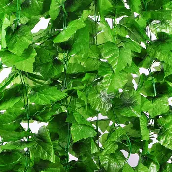 12PCS Umelé Viniča DIY Visí Viniča Umelé Girlandy S Twist Kravatu Umelé Ivy Leaf Garland Rastliny Falošné Listy Liana