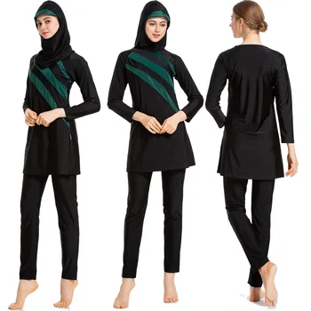 S-6XL Plus Veľkosť Burkini Ženy Moslimských Plavky Plážové Kúpanie Oblek Muslimah Islamskej Plavky, Športové Plávať, Surfovať Nosenie Mix Farieb