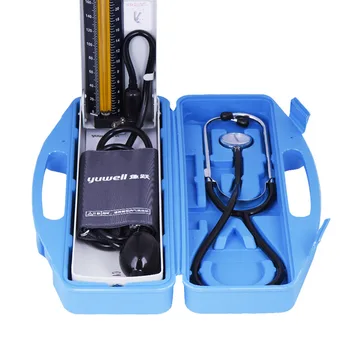Desktop Ortuť Sphygmomanometer a Stetoskop Domov Zdravia Rameno Krvný Tlak Monitor Professional Zdravotníckych Zariadení Box Set