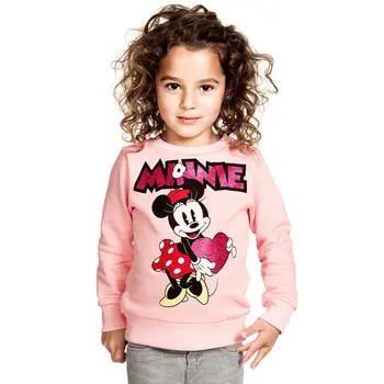 Chlapci Dievčatá Mickey T shirt Jar Jeseň Dlhý Rukáv Kreslené Tričká Deti Tlač Ležérne Oblečenie Deti Mikina Top