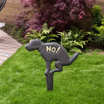 Záhradné dekorácie, Záhradný značenie zvierat vzor Kovového Plug-In-Rekvizity Šteňa-Značenie Zákaz psa stolice