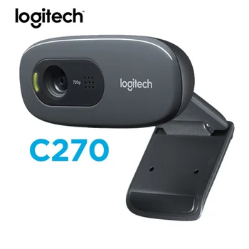 Originálne Logitech C270/C270i 720p HD Webkamera Vstavaný Mikrofón Webová Kamera USB2.0 Zadarmo disku webovej Kamery Pre PC Lapto videohovory