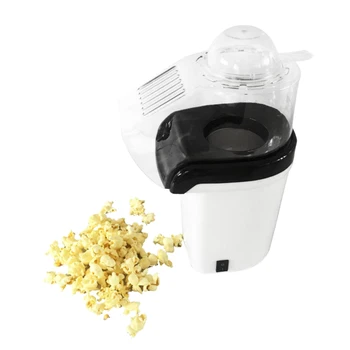 Popcorn Stroj Horúci Vzduch Popcorn Popper + Popcorn Maker s Meranie Pohár na Meranie Popcorn Jadrá + Rozpustíme Maslo - Biela(EÚ