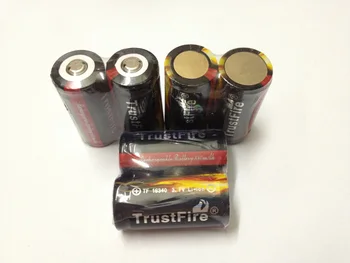 TrustFire Plnú Kapacitu 880mAh 16340 RCR123 CR123A 3,7 V Nabíjateľná Lítium-Chránené Batérie s PCB Pre LED Baterky