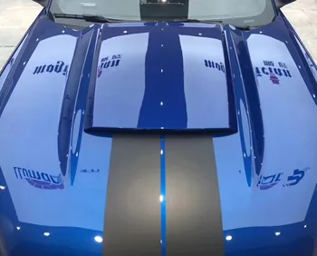 Karbónová Predná Kapota Motora Kopček Vhodný Pre-2016 Mustang Roush Kapota Lopatka